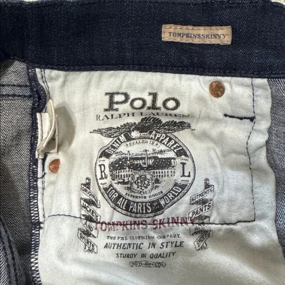 Polo by Ralph Lauren Women's Skinny Jeans - Dark Blue - Picture 4 of 9